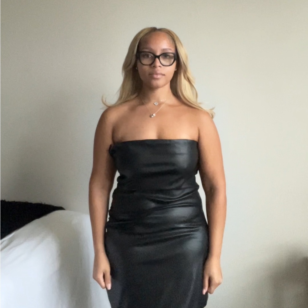 Zara Black Strapless Dress